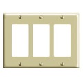 Leviton Wallplates Mid Nyl 3G Decr-I PJ263-I